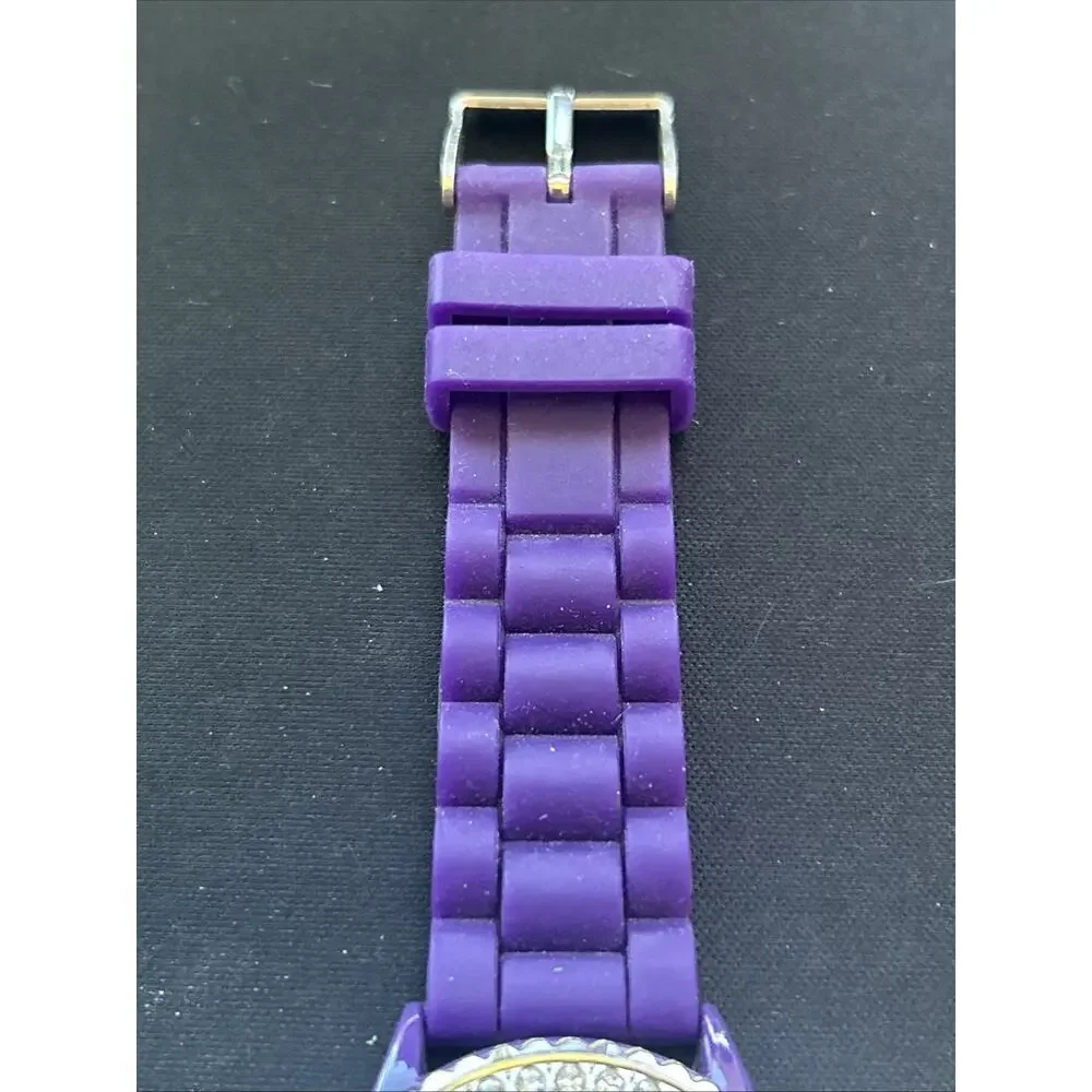 Geneva Silver Tone Purple Dial And Band Women’s Quartz Watch
